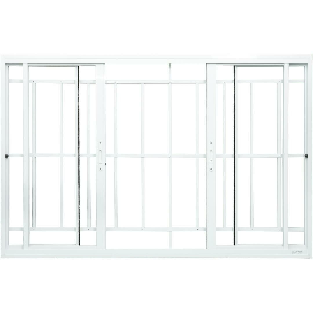 JANELA DE CORRER 4 FOLHAS - 2 FOLHAS FIXAS - CRV Portas e Janelas